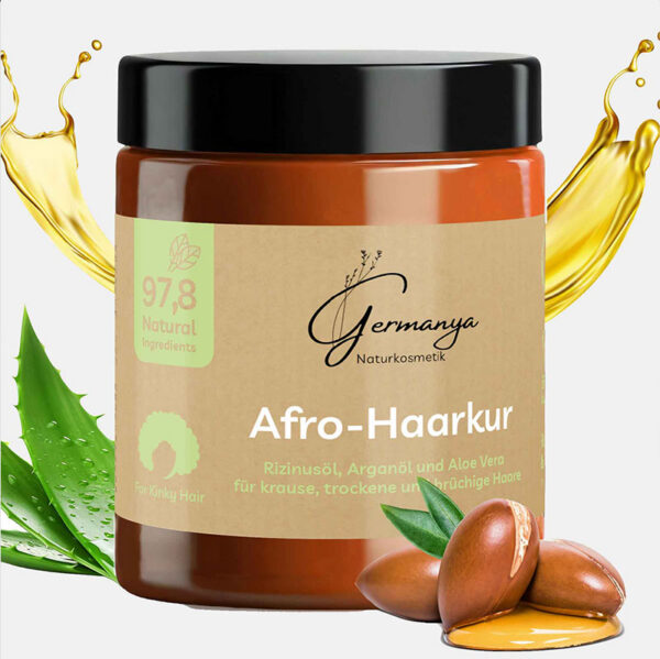 Haarmaske mit Rizinusöl, Arganöl und Aloe Vera – Bild 2